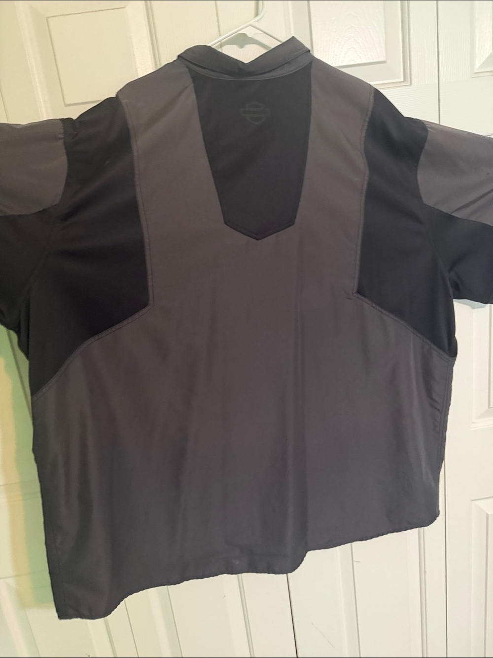 Harley-Davidson Gray and Black Short Sleeve Work Shirt - Picture 2 of 4